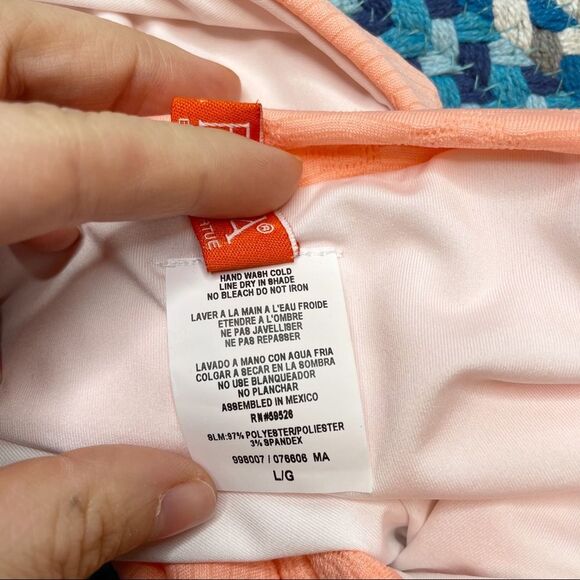 New! Becca Peach High Waist Bikini Bottoms - Picture 6 of 6